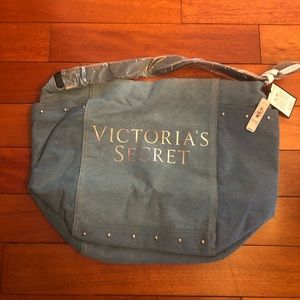 Victoria’s Secret Light Blue Denim Tote